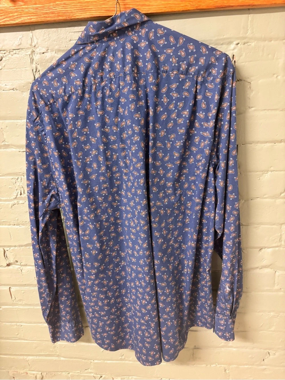 J. Crew Blue Paisley Print Button-Down Shirt